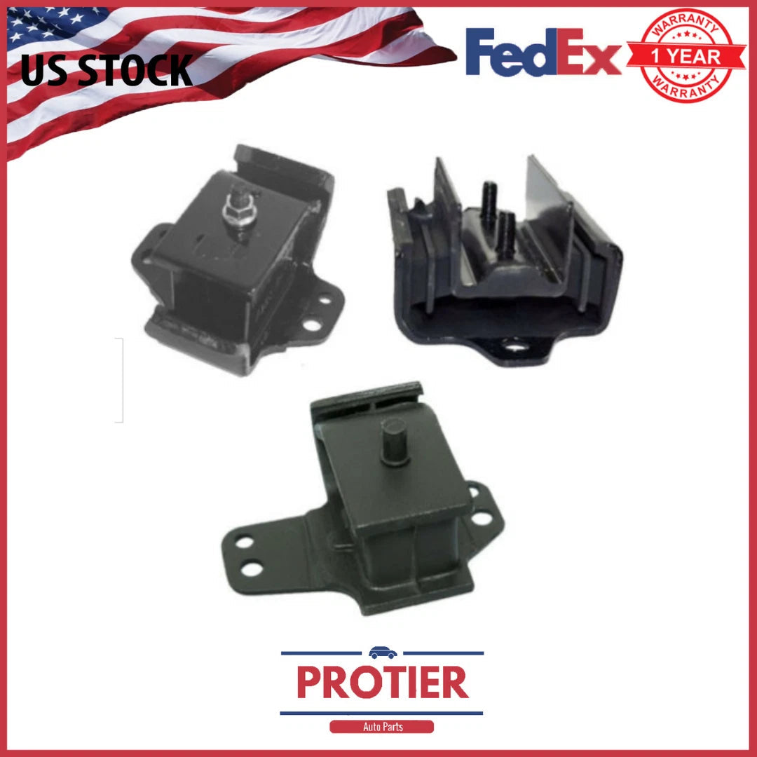 Motor & Trans Mount 3PCS Set for 1998-2004 Nissan Frontier 2.4L 4WD 6B93BC-57