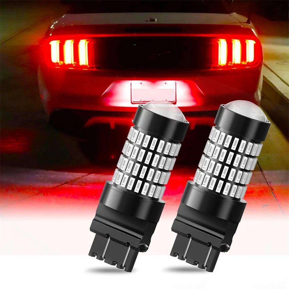 2X AUXITO LED Red Brake Stop Tail Light Bulbs 3157 3057 Super Bright 102H EOA AUXITO