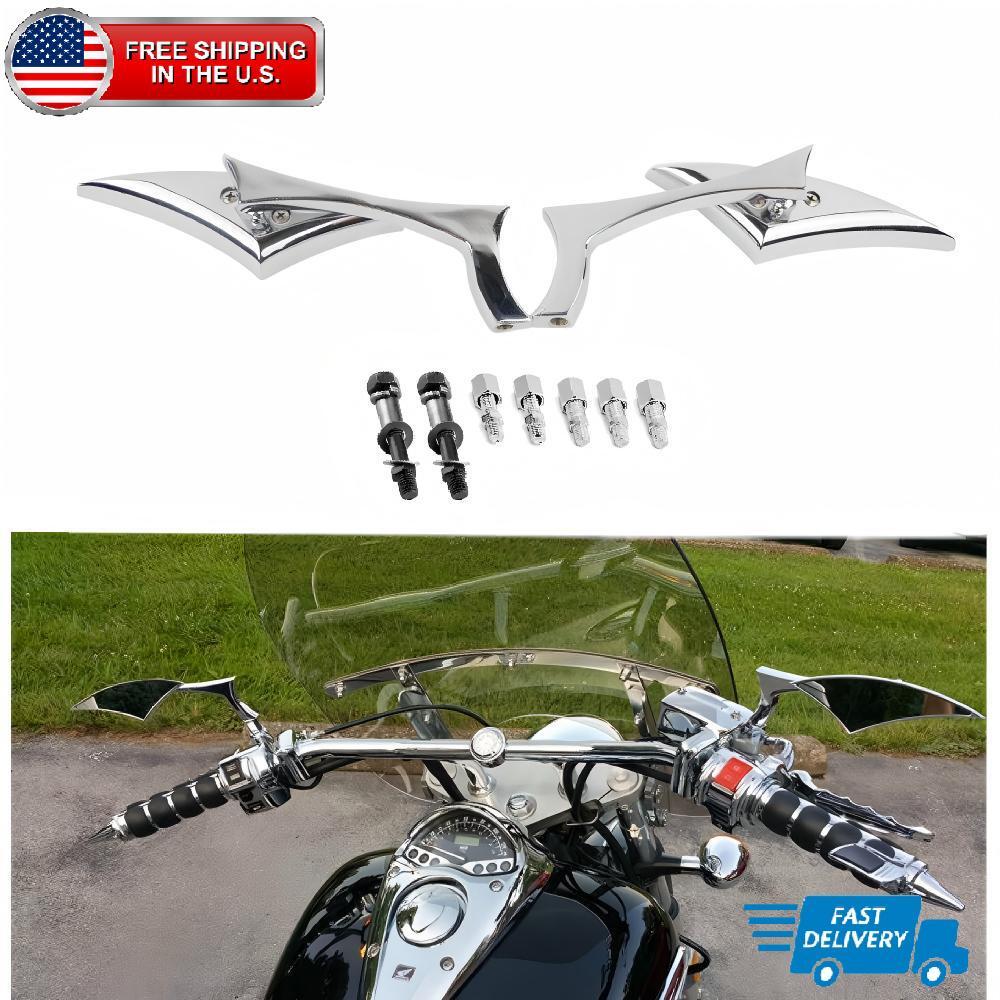 For Harley XL1200 SPORTSTER 883 Iron 48 72 Chrome L & R Side Rear View Mirrors