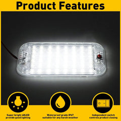4 Pack 12V Led RV Ceiling Dome Light Interior LED Lighting for Trailer Camper RV 6B93BC-57