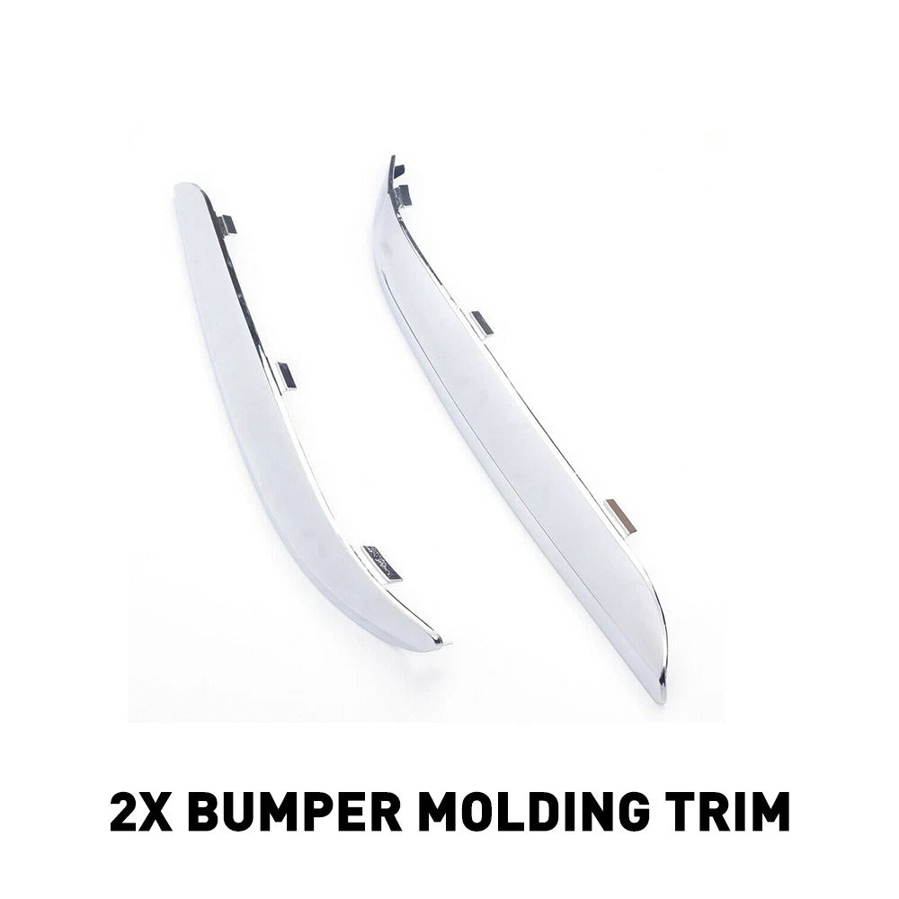 Front Bumper Molding Trim Fit Set For Chrysler 300 Accent Chrome 11-14 US Silver 6B93BC-57