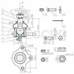 8pcs Ball Joints Tie Rods Suspension For 1992 1993-2000 Mitsubishi Montero 4WD 6B93BC-57