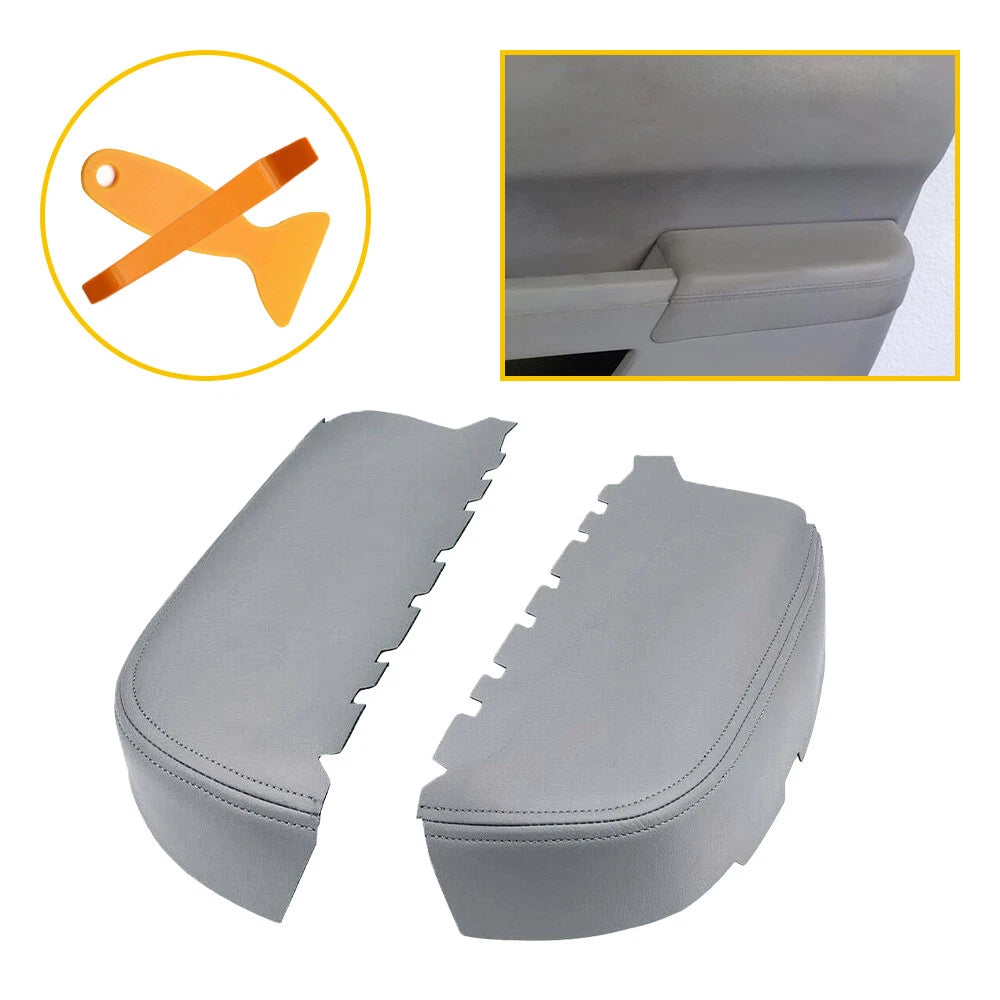 For 2009-2015 Honda Pilot Front Door Armrest & Center Console Lid Cover Leather 6B93BC-57