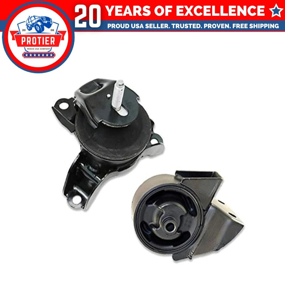 Fits 2005-2010 Hyundai Tucson/Kia Sportage 2.0L Front RT & Rear Motor Mount 2pc 6B93BC-57