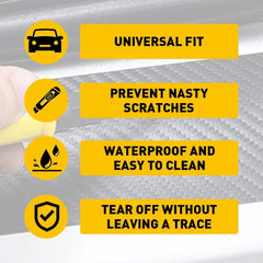 8x Car Door Handle Bowl Guard Protective Film Sticker Reflective Strips Scratch 6B93BC-57