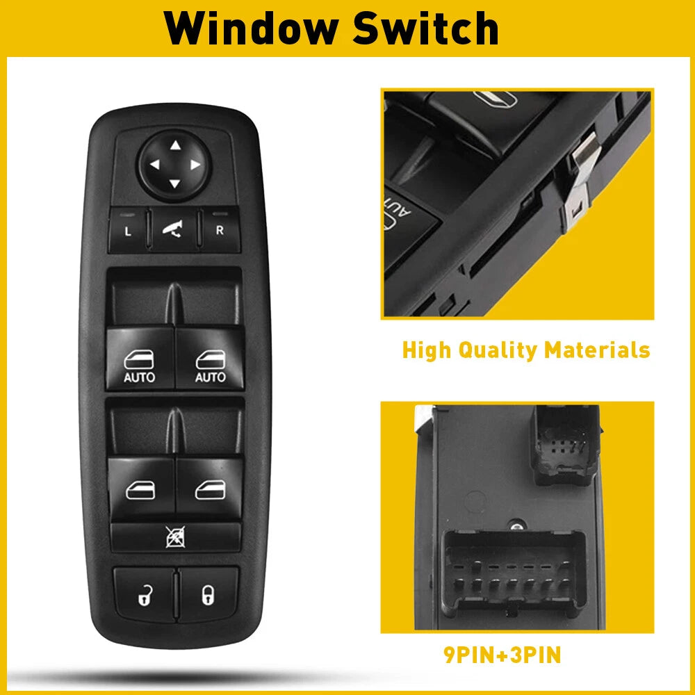 Front Door Power Window Control Switch Fit 2013-2016 Dodge Ram 1500 2500 3500 US 6B93BC-57