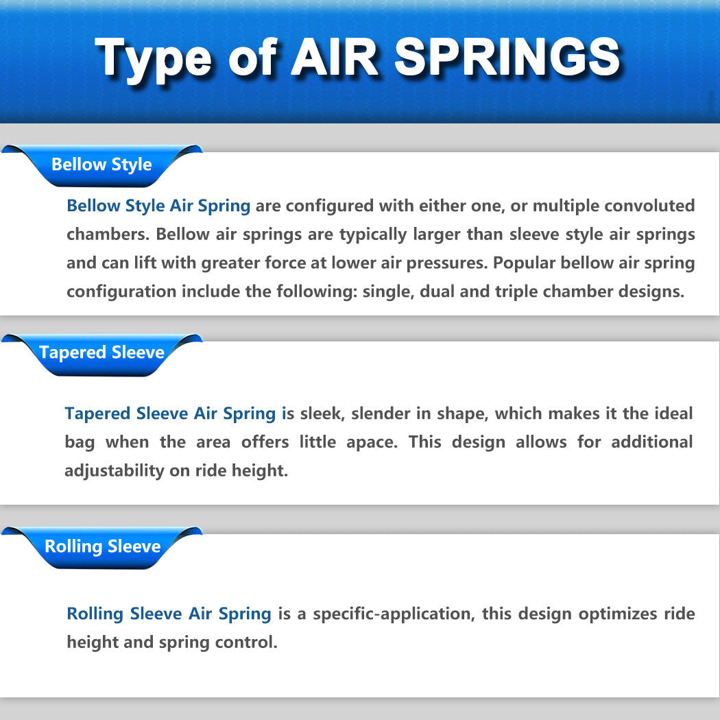 4PCS W01-358-9270 Air Suspension Bag Spring For Goodyear 1R13-119 ContiTech 6B93BC-57