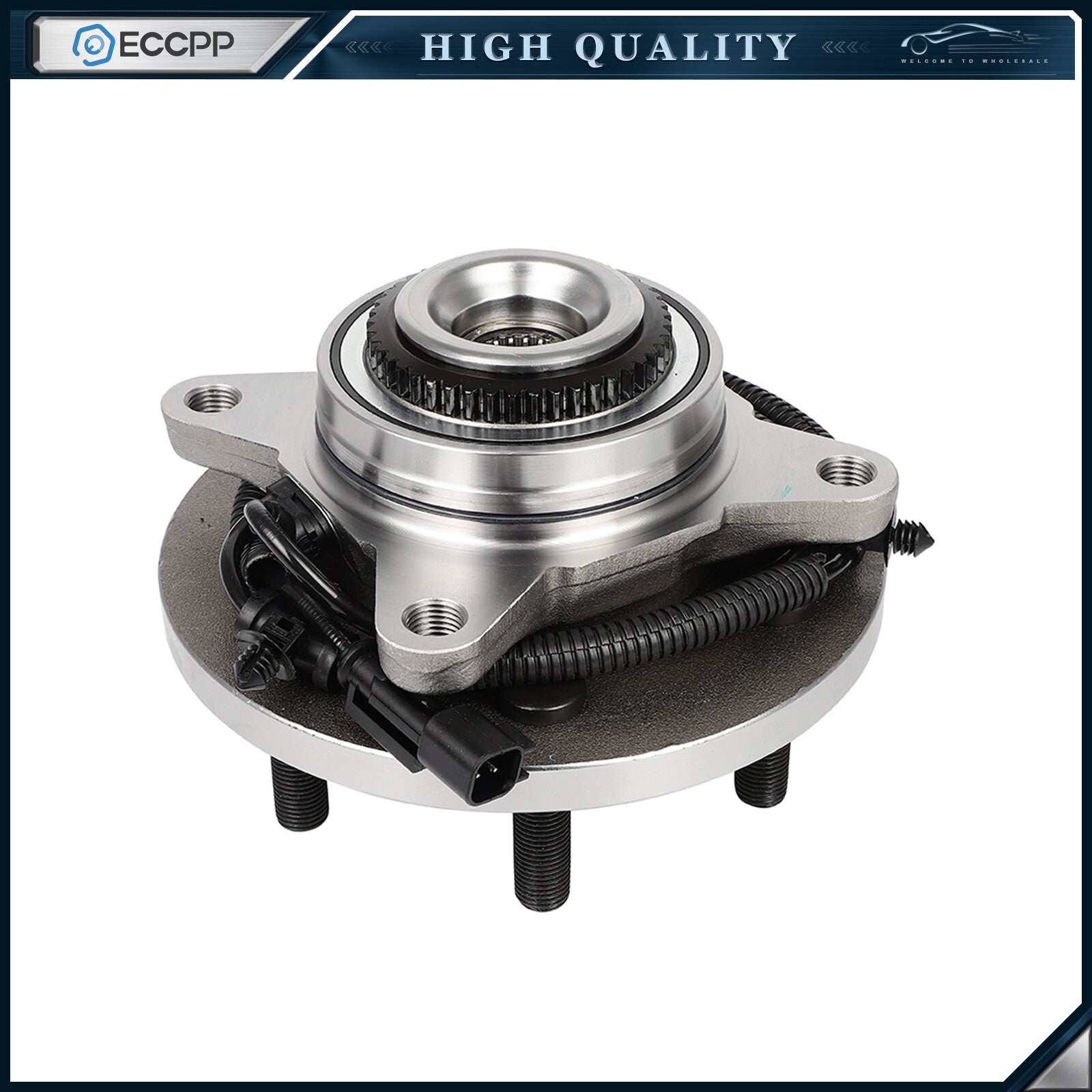 1Pc Wheel Hub Bearing Front 4WD For 2015-2017 Ford Expedition Lincoln Navigator 6B93BC-57