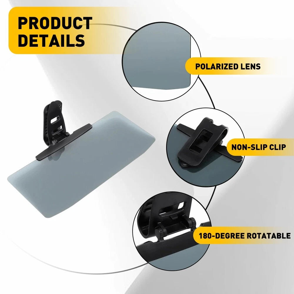 Car Shade For Sun Extend Visor Shield Anti Glare Extension Driving Universal EOA 6B93BC-57