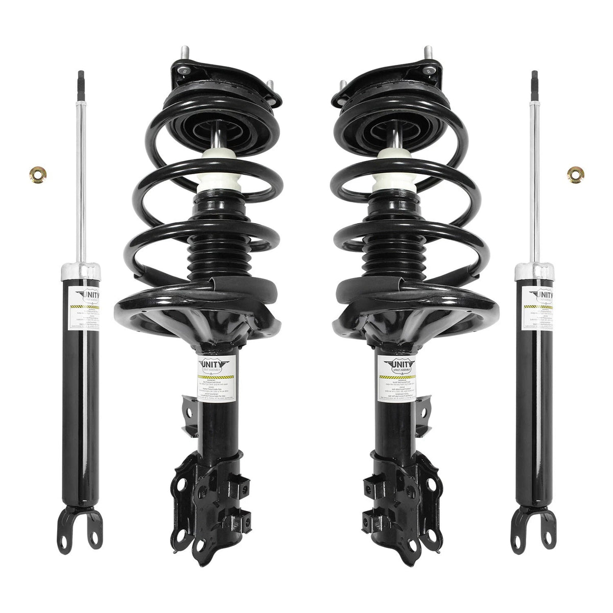 Front & Rear Complete Strut Assembly Shock Kit for 2007-2010 Hyundai Elantra 6B93BC-57