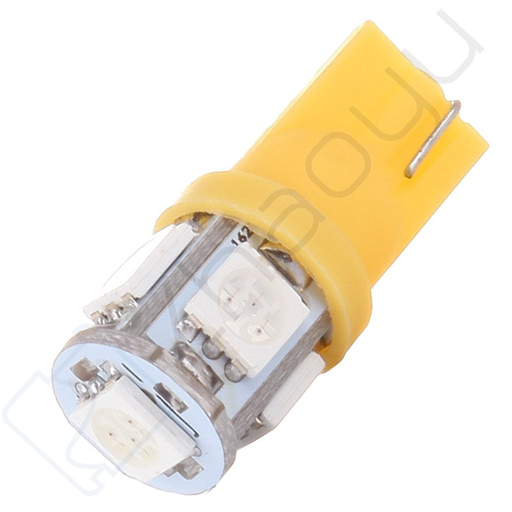 5pcs 264145BK Smoke Top Cab Marker Light+158 5050 Amber LED for Dodge Ram 6B93BC-57