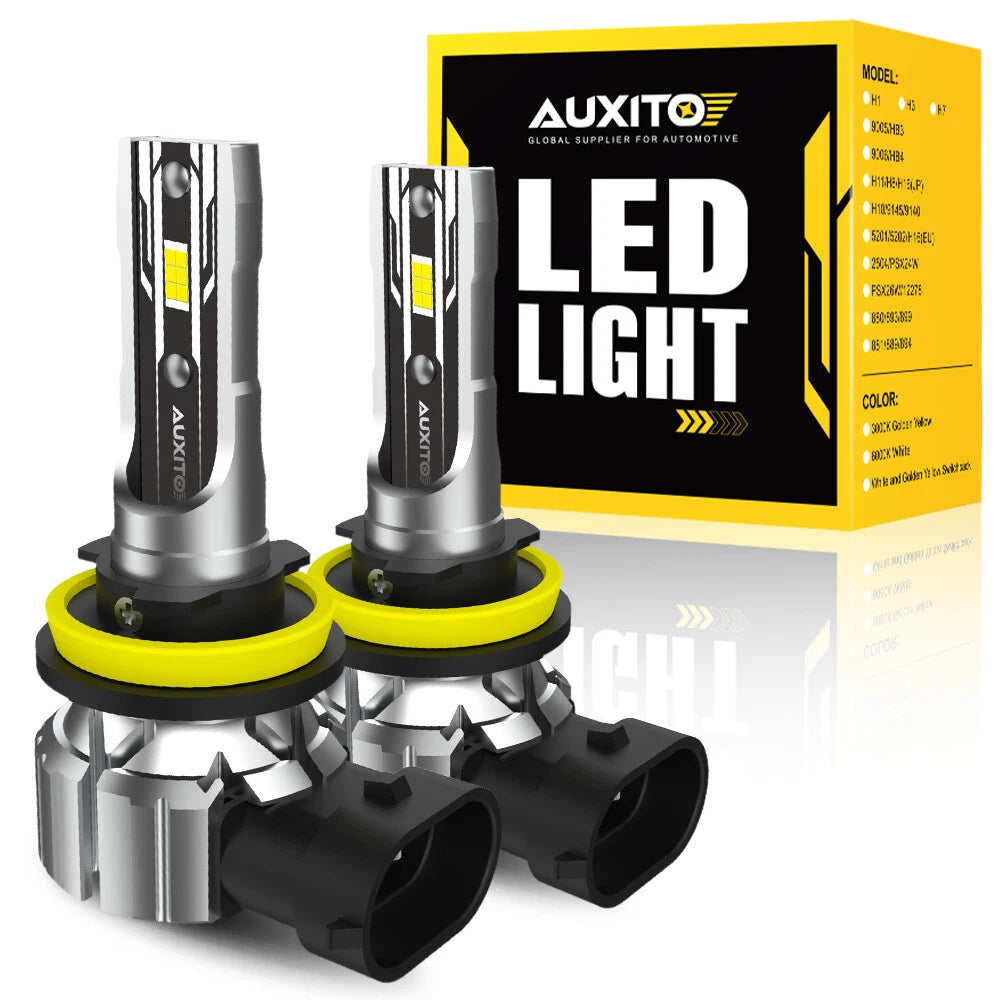 AUXITO H11 LED Headlight Kit Low Beam Bulbs Super Bright 6500K White 1000000LM A AUXITO