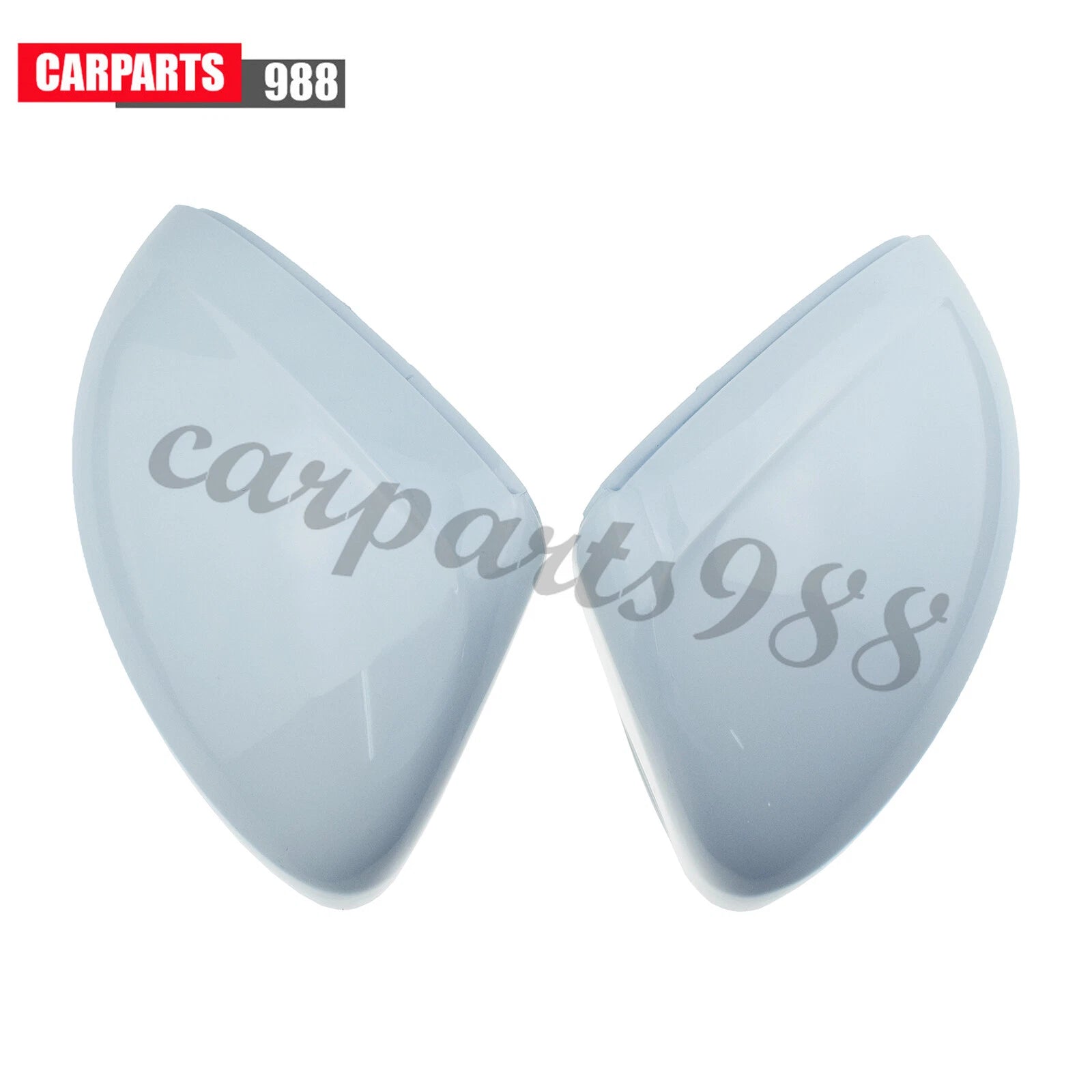 Left Right Side Rear View Mirror Cover White For VW Tiguan 2018 2019 2020-2022 6B93BC-57
