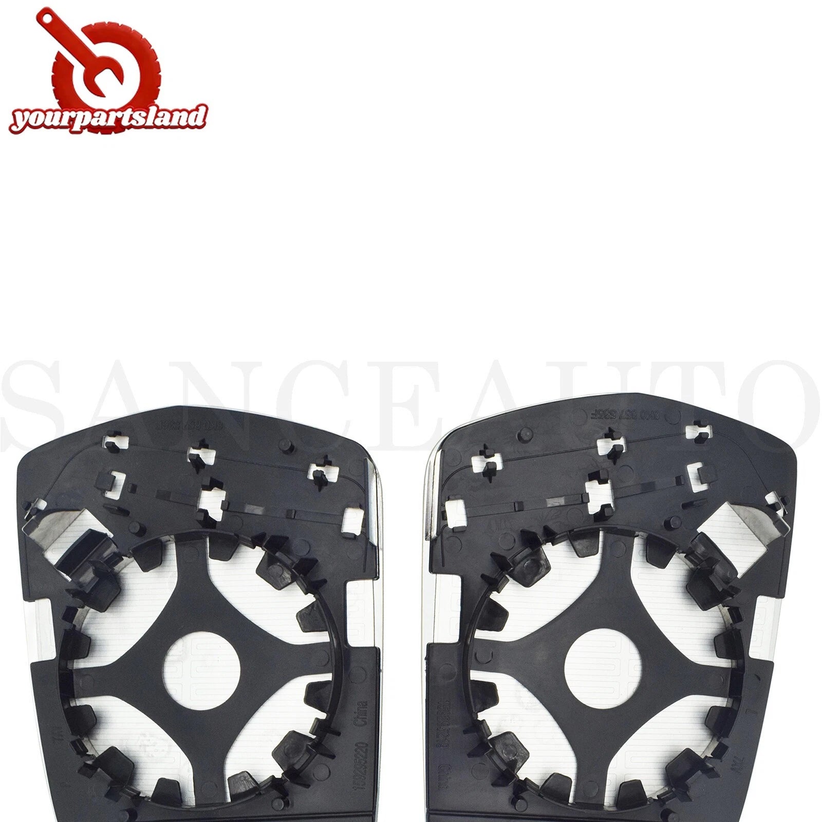 LH RH Mirror Glass w/ Backing Heated 2PCS for Audi A5 A3 8P S5 A4 B8 8K0857536F 6B93BC-57