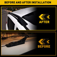 for Toyota RAV4 2001-2005 5-Door Black Top Roof Rack End Cover Shell Replace 4pc 6B93BC-57