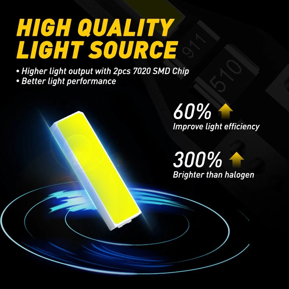 20X T10 LED Lights Bulbs Xenon White 192 168 194 2825 W5W Super Bright 6000K EOA 6B93BC-57