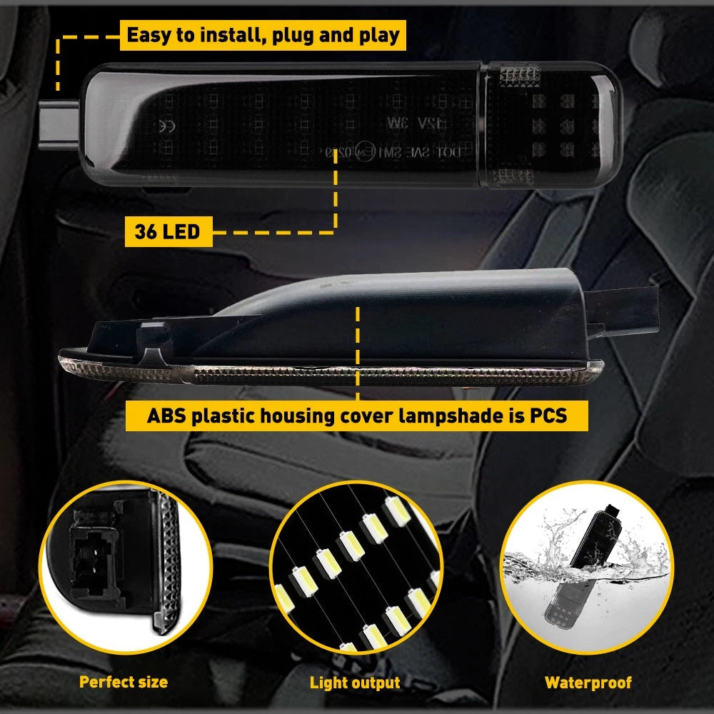 For Cadillac Escalade 1999-2006 LED Door Courtesy Lights 15021518 15021517 EOA 6B93BC-57