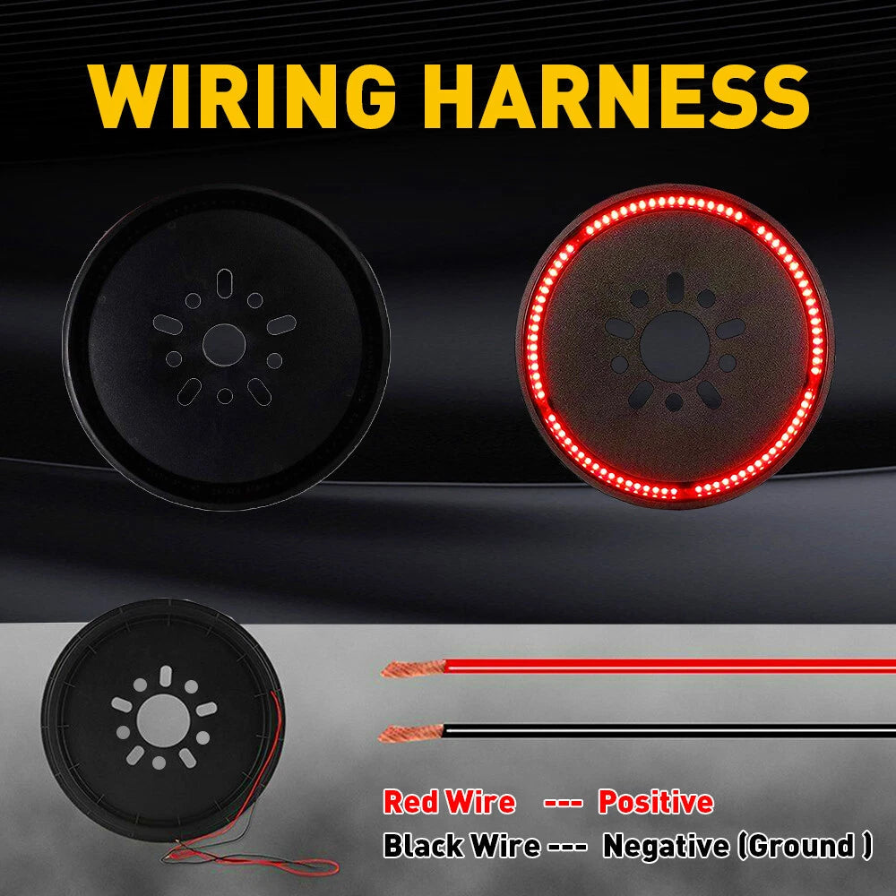 3rd Spare Tire LED Brake Lights High Mount Stop Light for Jeep Wrangler JK 86-21 6B93BC-57