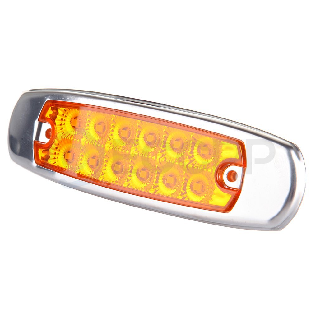 10pcs Amber Red For Peterbilt Incandescent Marker Clearance Sleeper Panel Light 6B93BC-57