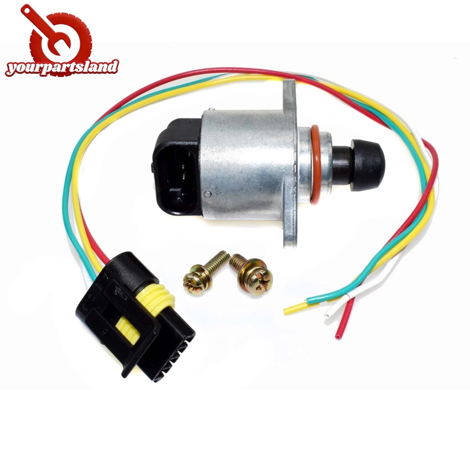 Idle Air Control Valve W/ 4 Wires Connector For Chevrolet Silverado 17113209 6B93BC-57