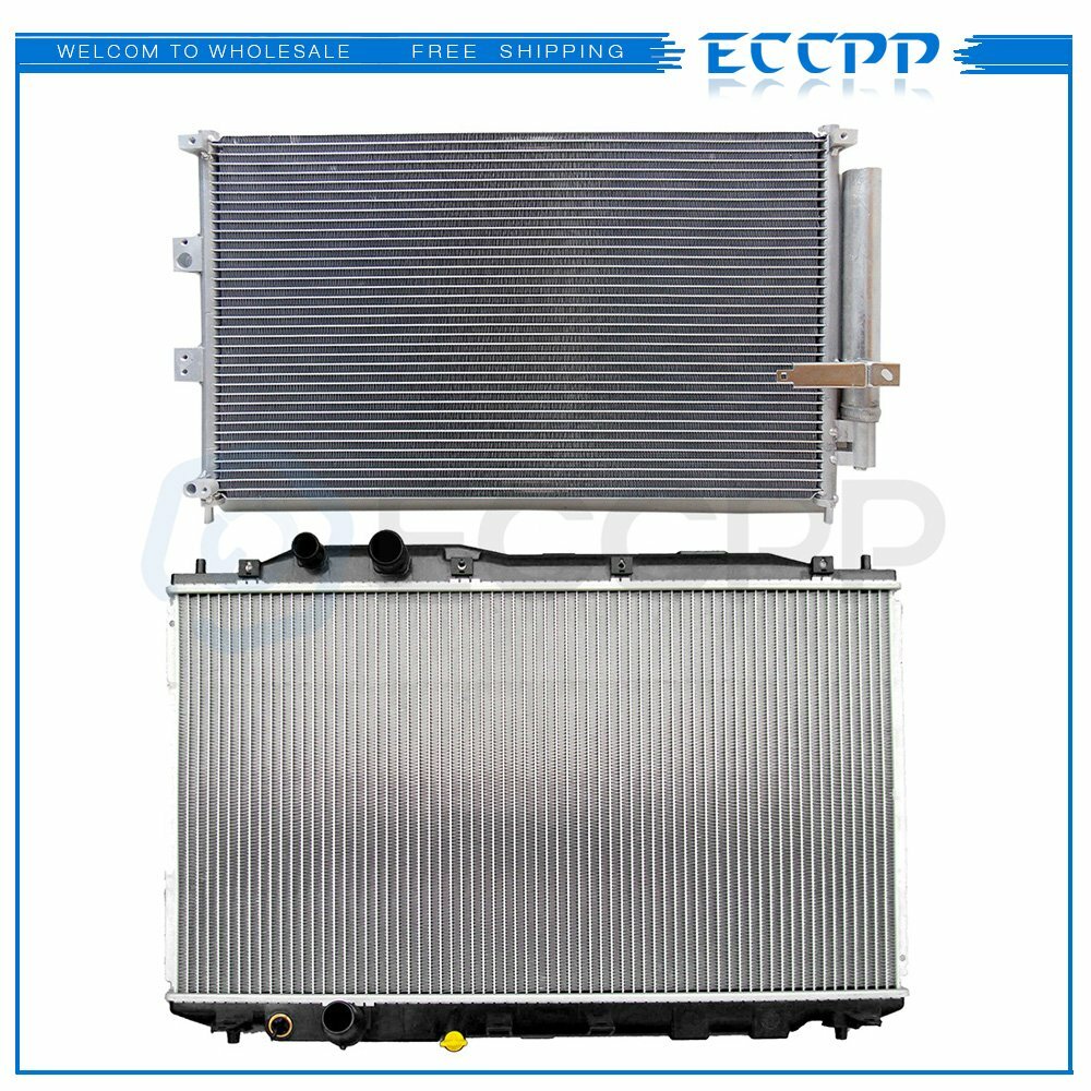 Aluminum Radiator & AC Condenser Cooling Kit For 2006-2011 Honda Civic 1.8L KOEEP
