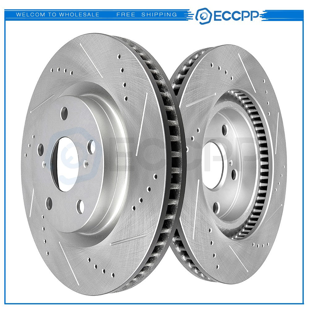 Front Brake Discs Rotors For Lexus ES350 ES300h Toyota Rav4 Avalon Camry Matrix 6B93BC-57
