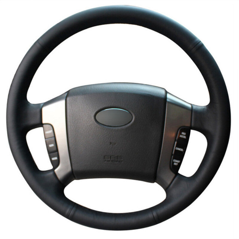 DIY Top Leather Steering Wheel Hand-stitch on Wrap Cover For Kia Sorento 2004-08