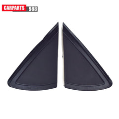 Pair LH RH Rearview Mirror Triangle Molding Cover Black For VW Polo MK5 2010-20 6B93BC-57