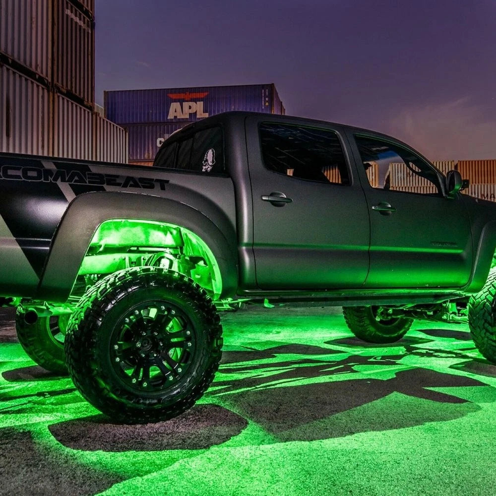 10X Green LED Rock Lights Underbody Light For Jeep Offroad Truck UTV ATV Boat EO 6B93BC-57