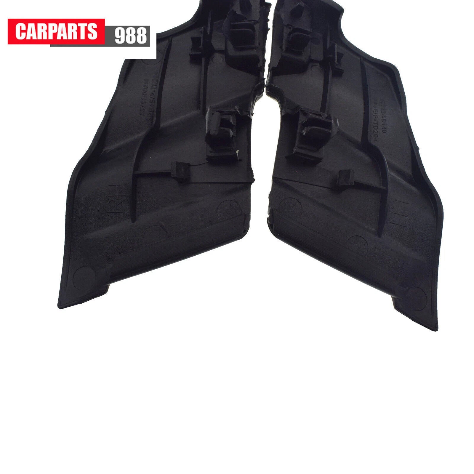 Pair Front Windshield Wrap Corner Wiper Trim Cover For 2006-2010 Toyota Yaris 6B93BC-57
