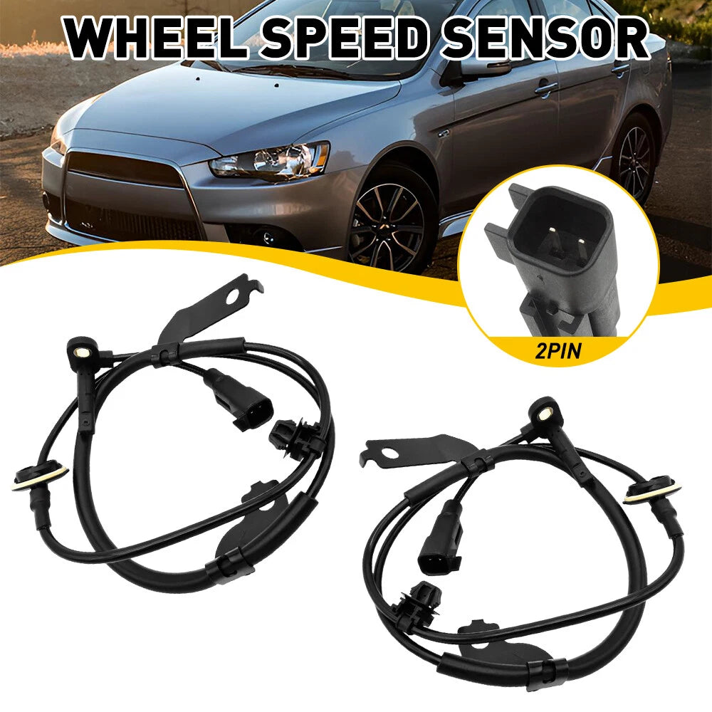 2x For 06-17 Mitsubishi Outlander Lancer ABS Wheel Speed Sensor Front Left&Right 6B93BC-57
