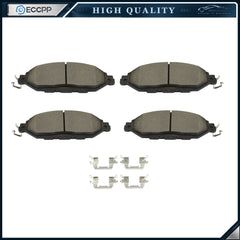 Front Ceramic Brake Pad w/Hardware for 2013-2019 Nissan Pathfinder Infiniti QX60 6B93BC-57