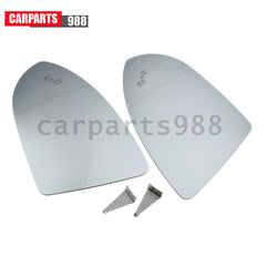 2Pcs LH RH Wing Door Mirror Glass Heated w/ Blind Spot For VW Golf GTI E-Golf 6B93BC-57