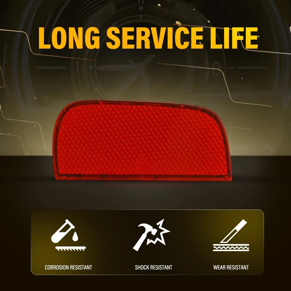 Red Rear Bumper Reflector Cover For 2016 2017 2018-2021 10th Gen Honda Civic EOA 6B93BC-57