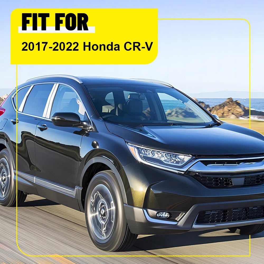 For 2017-2022 Honda CRV CR-V 6PC Stainless Steel Chrome Pillar Post Trim EOA 6B93BC-57