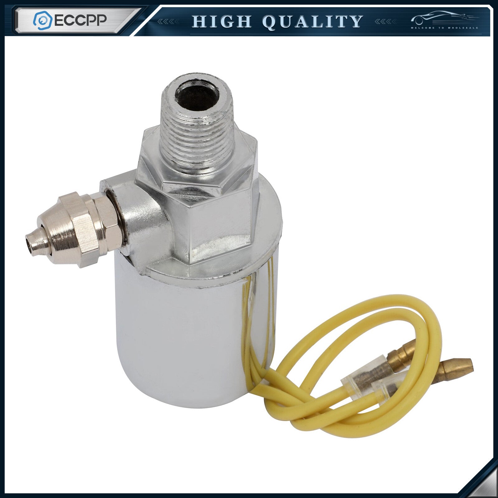 12V 150 PSI Chorme Solenoid Valve For Train Horn Air Tank Compressor ?" Air Tube 6B93BC-57