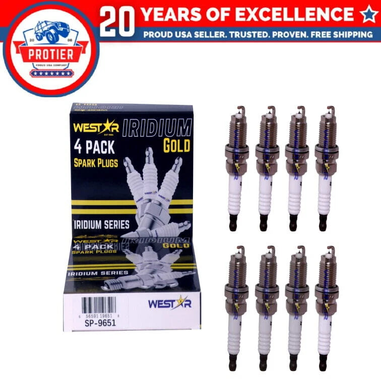 8x spark plugs laser iridium 6994 SP-9651 IZFR6K11 compatible with Honda Acura 6B93BC-57
