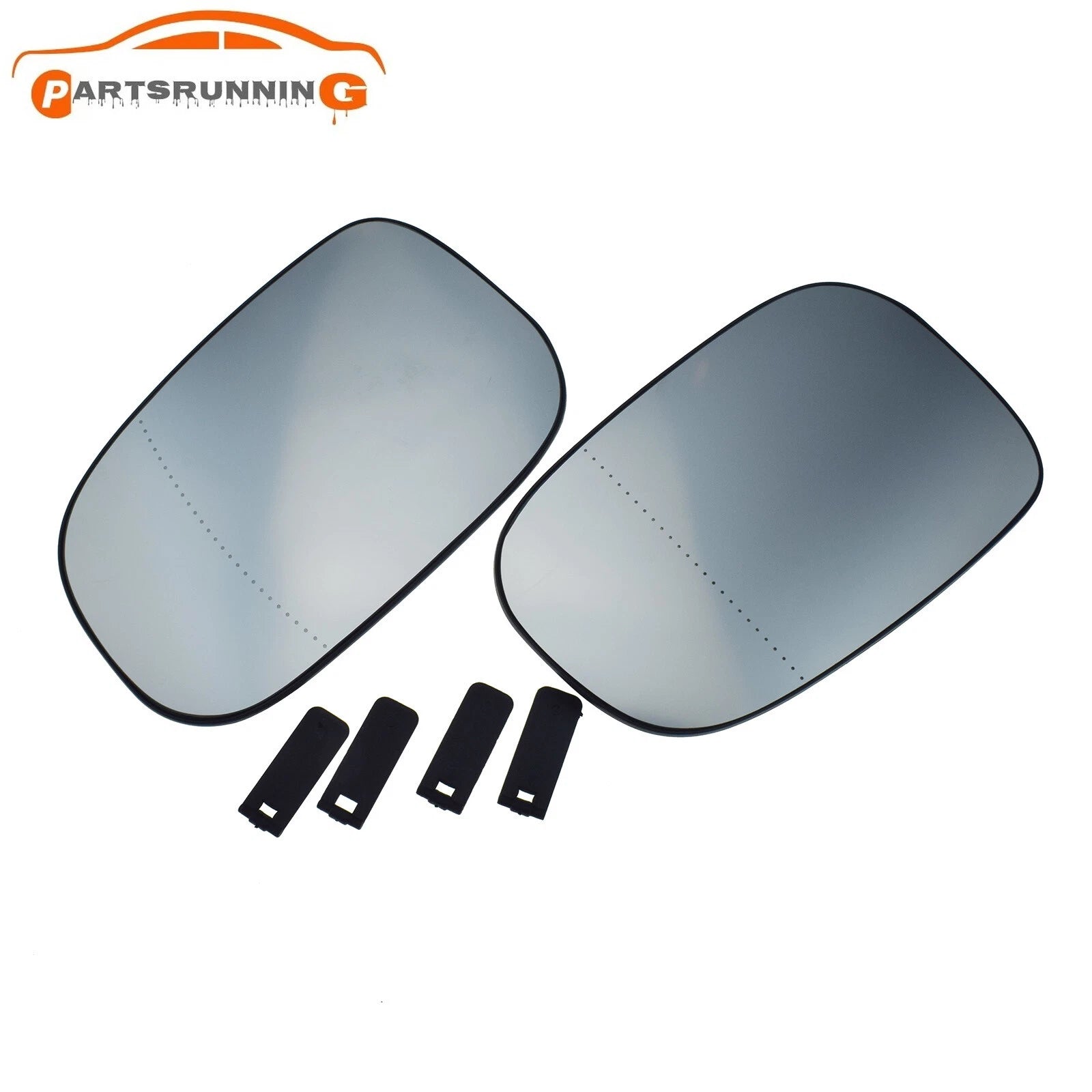 For Volvo C30 V50 S60 C70 S60 2007-13 Left & Right Heated Mirror Glass w/Backing 6B93BC-57