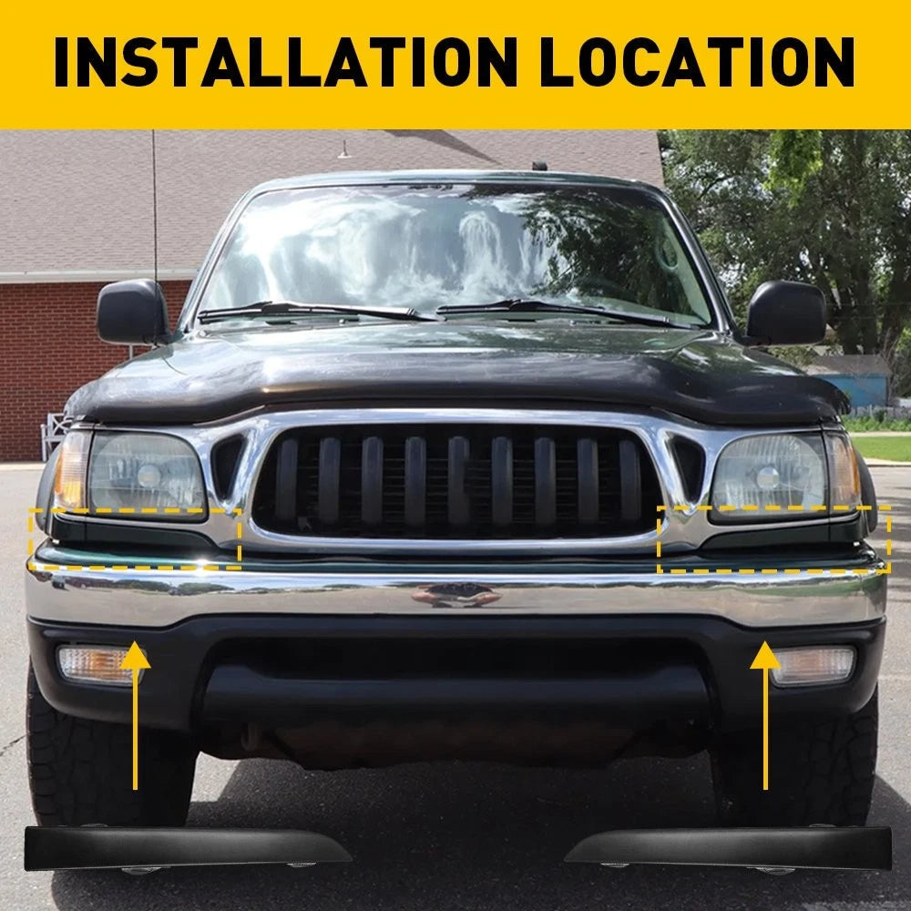 FIT FOR TACOMA 2001 2002 2003 2004 HEADLIGHT TRIM RIGHT & LEFT PAIR SET EOA 6B93BC-57