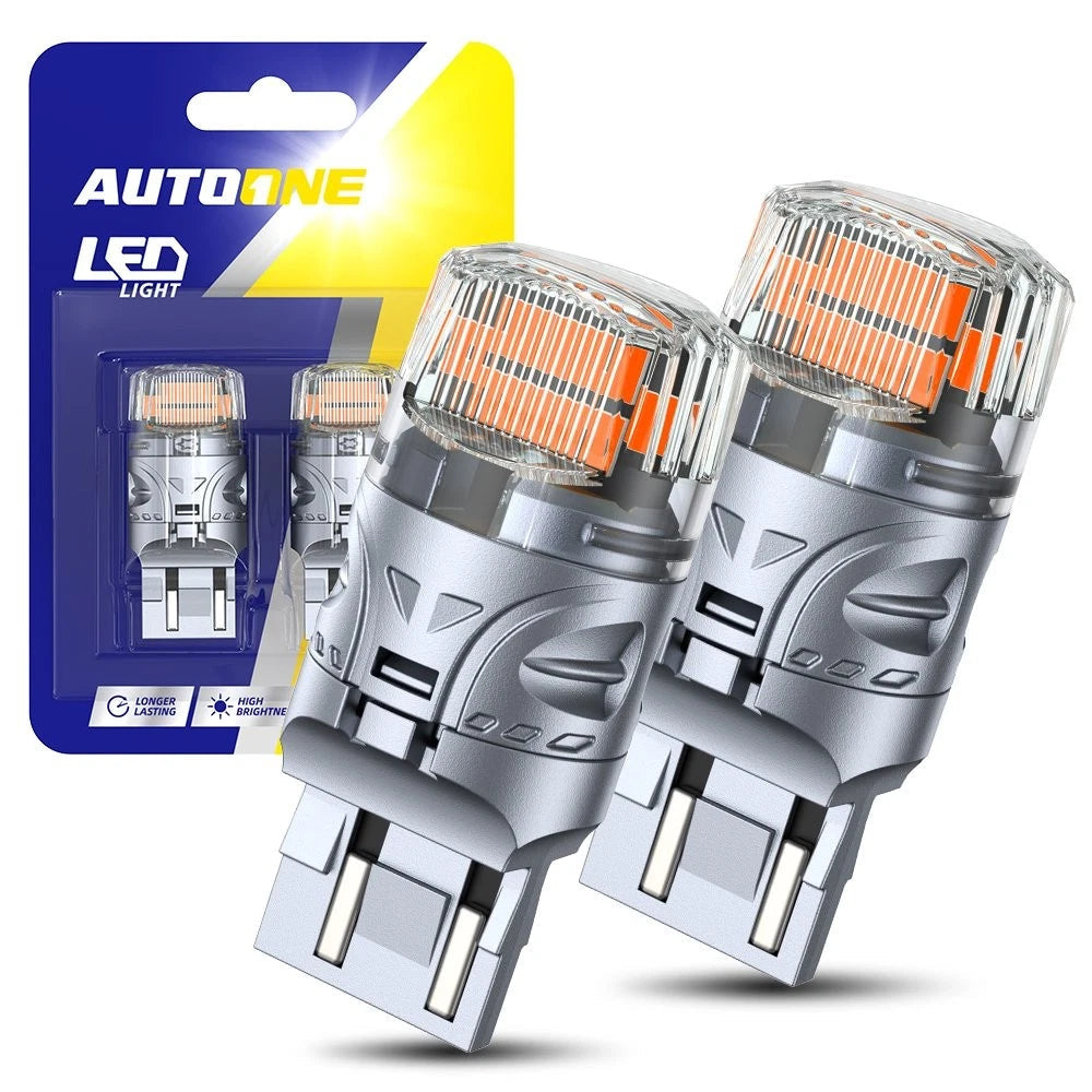 AUTOONE LED Turn Signal Blinker Light Bulb 7443 7440 7441 Golden Yellow 3000K EA AUTOONE