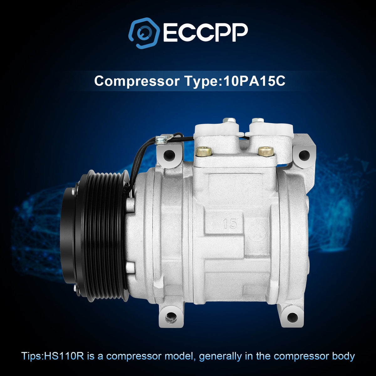 AC A/C Compressor For 2002-2004 2005 2006 Honda CR-V 2.4L 2011622AM 6B93BC-57