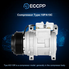 AC A/C Compressor For 2002-2004 2005 2006 Honda CR-V 2.4L 2011622AM 6B93BC-57