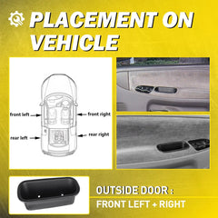 2X Interior Inside Inner Door Handle For 1994-2002 Dodge Ram 1500 2500 3500 EOA 6B93BC-57
