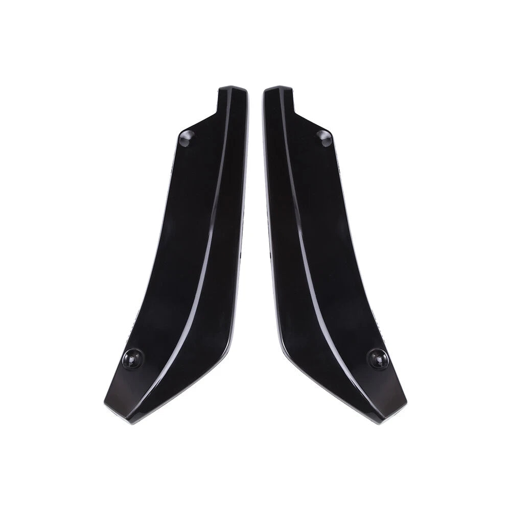For Subaru WRX STI Spats Rear Splitter Bumper Lip Diffuser Canards Spoiler Black 6B93BC-57
