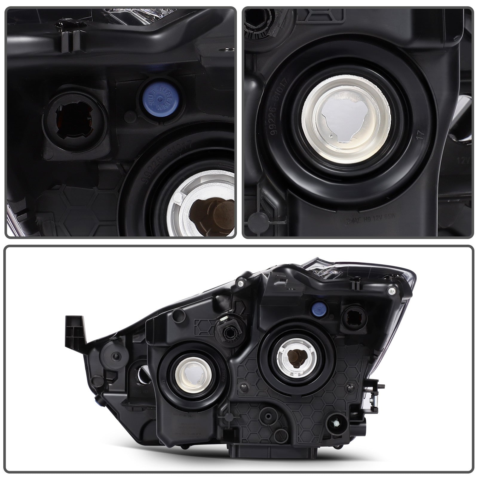 ECCPP Headlight For Nissan For Kicks 1.6L 2017-2020 Passenger Right Side Black KOEEP