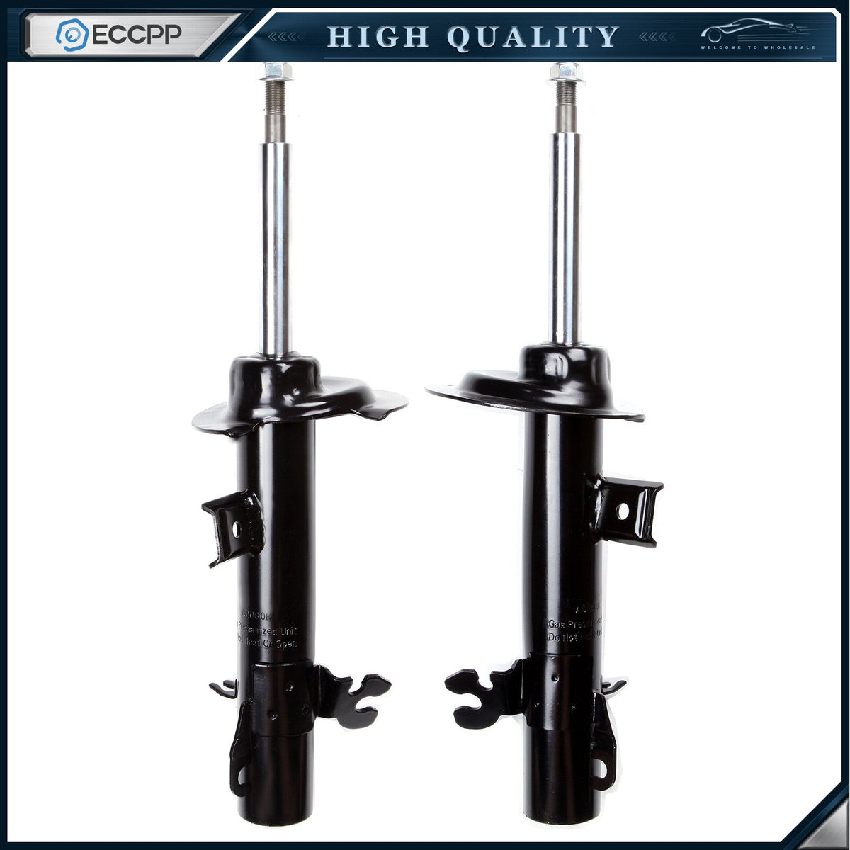 Front Pair Struts Shocks For 2002-2006 Mini Cooper 1.6L Left Right ECCPP ECCPP