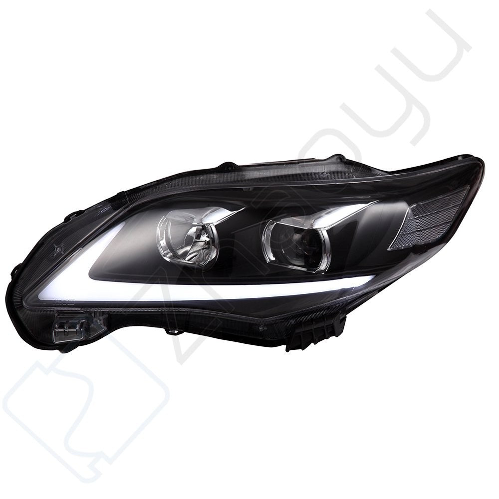 Pair LED Headlights Assembly For 2011-2013 Toyota For Corolla 1.8L 2.4L Black 6B93BC-57