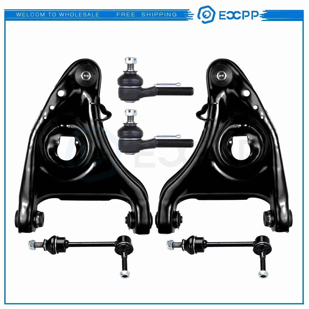 Front Lower Control Arms Tie Rods Sway Bar Kit for 1998-2002 Ford Crown Victoria 6B93BC-57