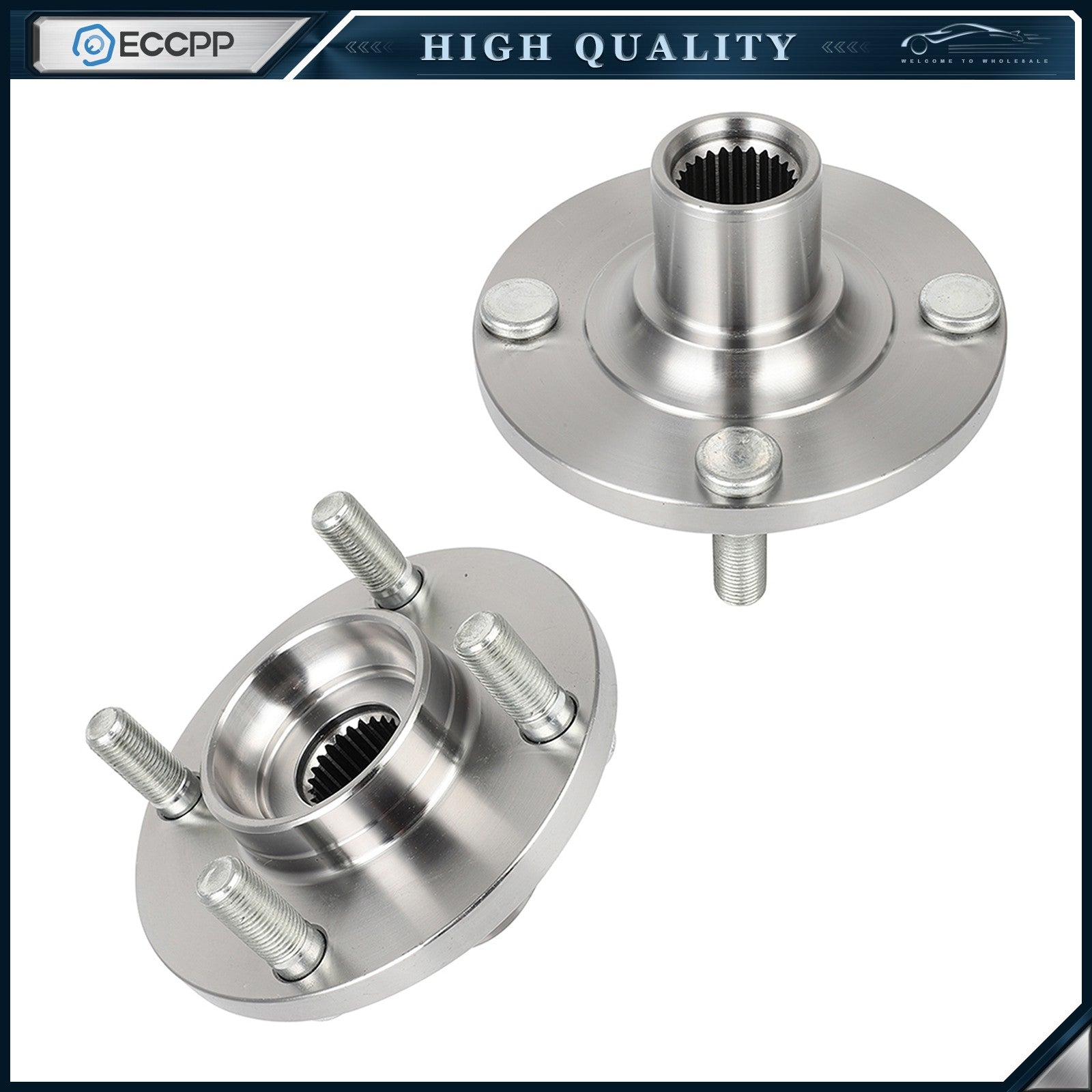 2Pcs Front Wheel Hubs For Nissan Versa 2012-2019 Versa Note 2014-2018 2019 4 Lug 6B93BC-57