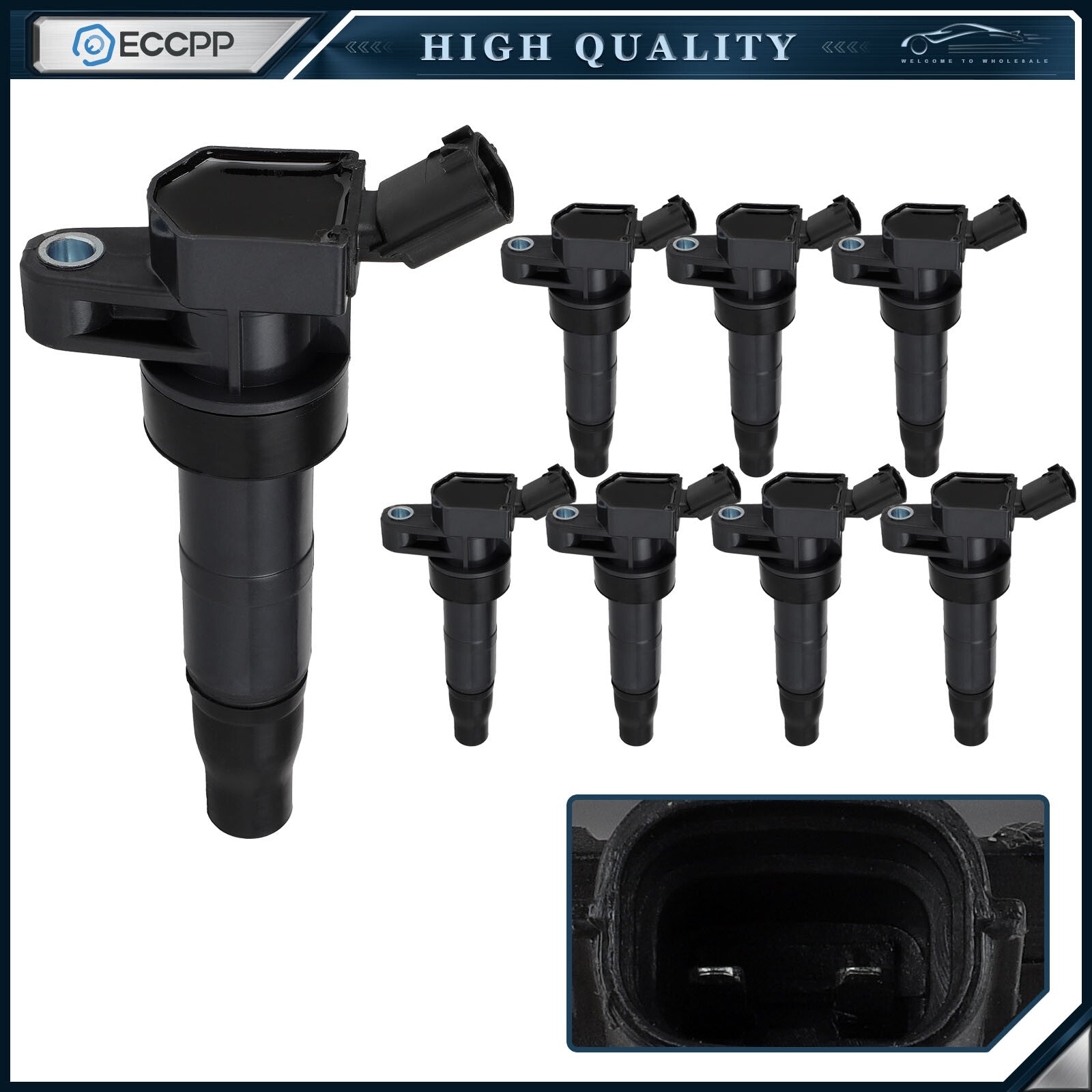 ECCPP 8 Ignition Coils For 2011-2016 Kia Sportage 11-14 Hyundai Sonata 2.0L L4 6B93BC-57